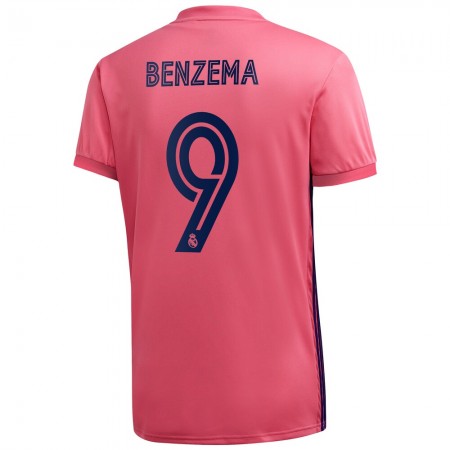 Billiga Fotbollströjor Real Madrid Karim Benzema 9 Borta tröja 2020/21 Kortärmad